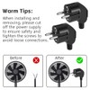 AXFEE Pack of 2 Euro Plugs, 250 V 16 A