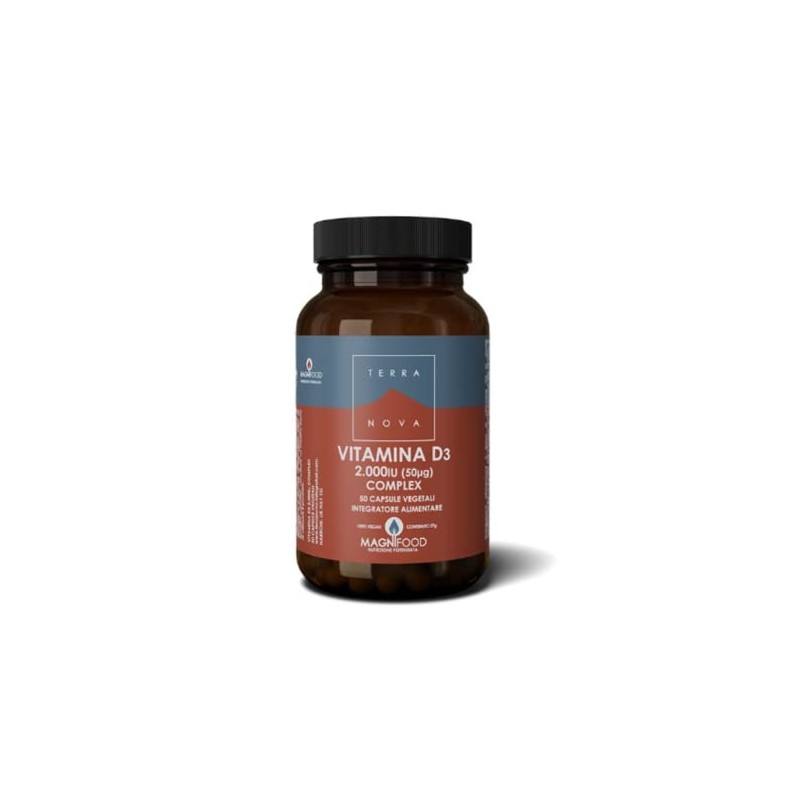Terranova Vitamin D3 2000Iu Complex, 50 VCapsules