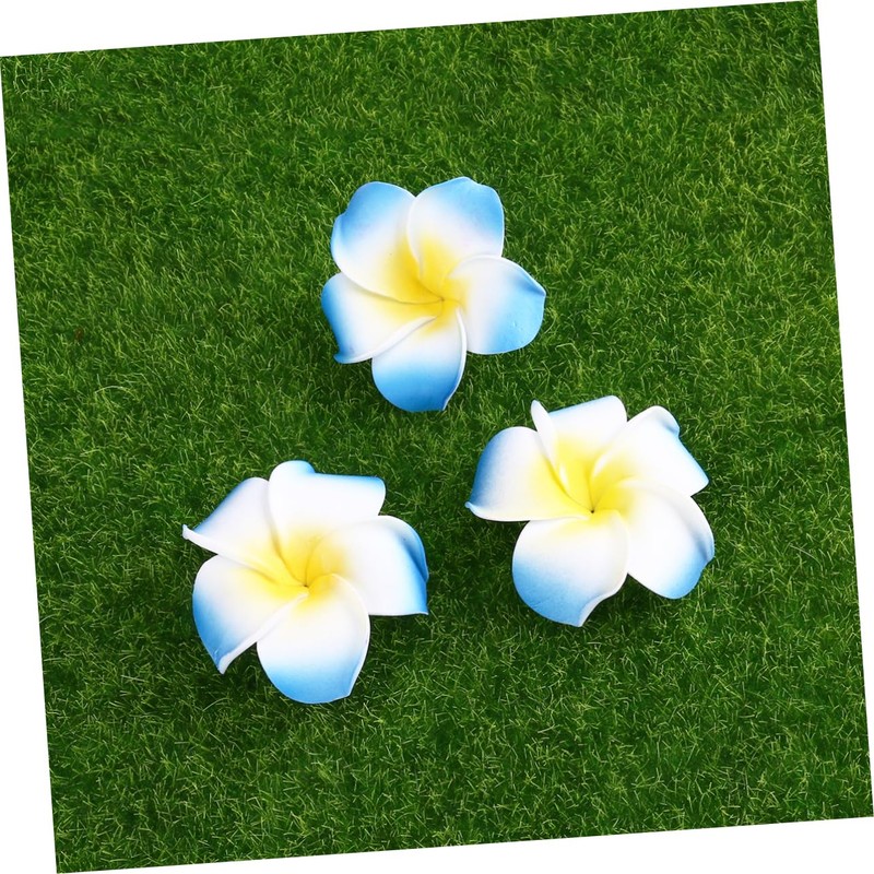 GRIRIW Flower Fake Wedding Decor 100pcs 6cm Plumeria Artificial Flowers