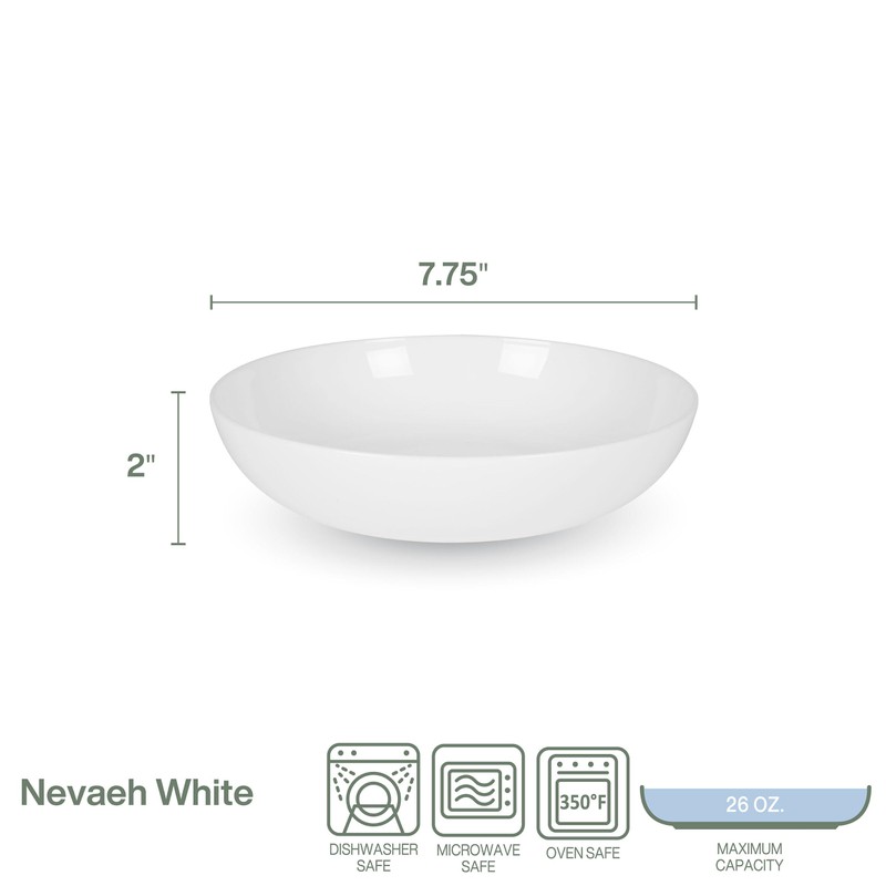 Everyday White by Fitz and Floyd Nevaeh Pasta Bowl, Set