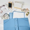 Henoyso 18 Pcs Plastic Folder with Clear Front Pocket and