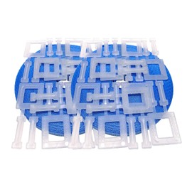 Pallet strapping kit Blue 20m x 12mm with 10 plastic buckles, 2 pack