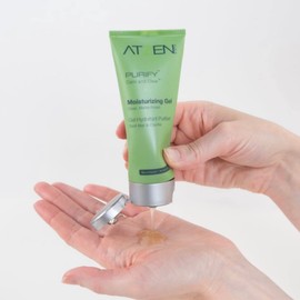 ATZEN Purify Moisturizing Gel | Organic Face Cream | Controls Oily & Acne Skin | Corrects Facial Imbalances | Safe For Around Eye Area | Non Comedogenic Makeup Base | Cruelty Free, Paraben Free, Vegan, & Non GMO (1.7 oz)