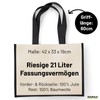 huuraa Jute Bag Chefin with Heart Present Shopper Shopping Bag