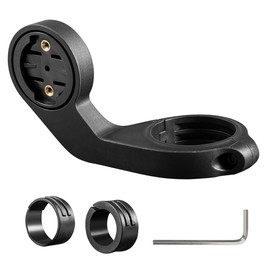 SIAOBIULYG Out Front Bike Mount Black Bicycle Computers Mount Plastic Bike Computer Front Mount Bicycle Combo Extended Mount Adapter for Handlebar 25.4mm/31.8mm Model Number 200/500/510/520/800/810