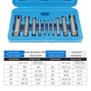 10 Pcs Tap Extractor Set, High Speed Steel Broken Head