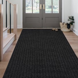 Morefany Outdoor/Indoor 3ft x 13ft Runner Rug, Hallway Custom Sizes Non-Slip Rubber Backing Area Runner Rugs Waterproof Carpet Rugs for Kitchen Entryway Balcony Garage Stair Laundry