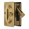 Emtek Pocket Door Privacy Lock Set, Antique Brass