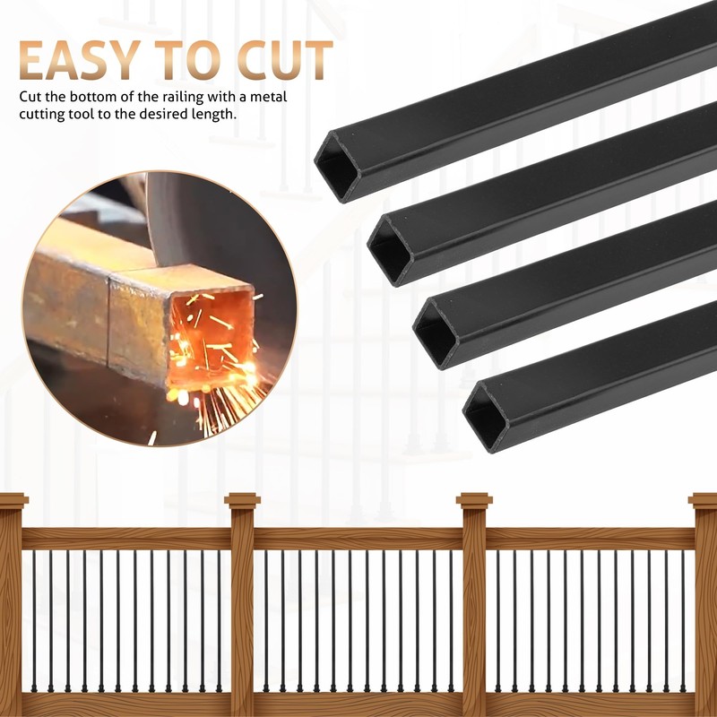 WICHEMI 20 Pack Balusters for Staircase Interior, 44" x1/2" Stair