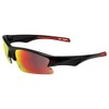 Eltin Motive Brille Sport, Unisex Erwachsene Einheitsgröße schwarz/rot