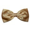 Satin Solid Color Hair Bow Collection (Butter Yellow, Alligator Clip)