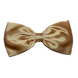 Satin Solid Color Hair Bow Collection (Butter Yellow, Alligator Clip)