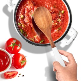 2 Pcs Large Wooden Spoons for Cooking Serving Spoon Big Mixing Spoons for Baking Cooking Spoon Set Unique Acacia Wood Utensils Long Teak Kitchen Tools Cooking Stirring Spoons