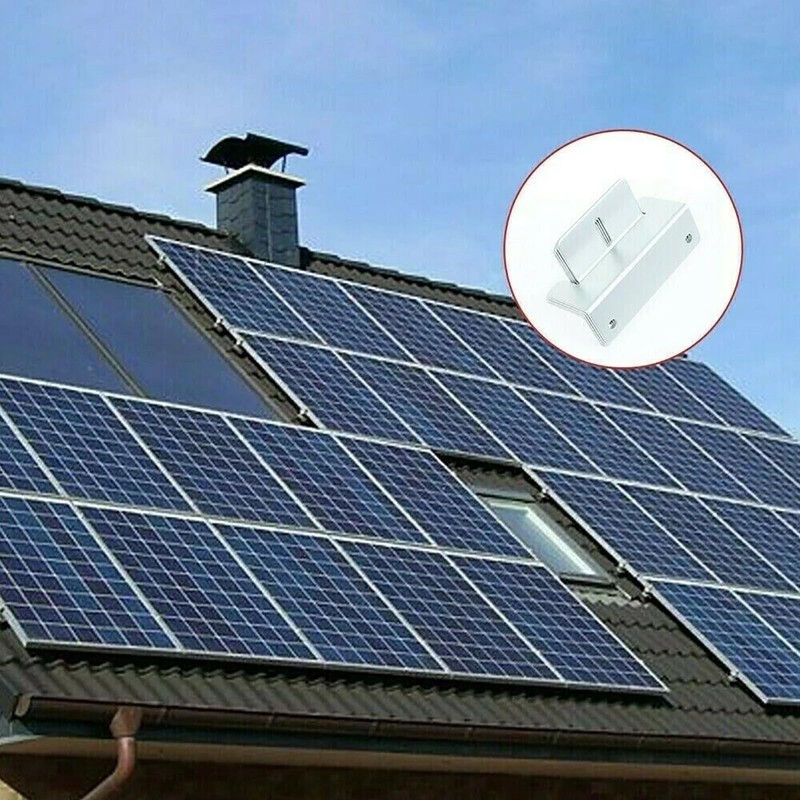 Bohaner Pack of 4 Z-Angle Brackets Solar Panel Mount with
