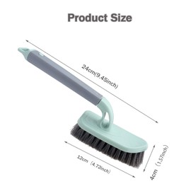 Roellgs 2 Pack Heavy Duty Abrasive Brush Floor Brush Cleaning Brush Crevice Brush, Bathroom, Shower, Sink, Floor Cleaning Brush, Crevice, Groove Cleaning Brush, Stovetop Brush