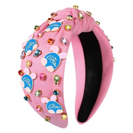 MOLOCH Easter Headband for Women Enamel Cute Bunny Carrot Headband Jeweled Crystal Knotted Head Band Easter Rabbit Headwear Spring Hair Accessories Gifts