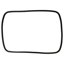 vhbw Door Seal Replacement for BSH 095253, 068501 for - 42 x 32 x 1 cm with Angle Hook Black