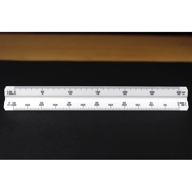 Bocianelli Scale Ruler 15 cm Plastic Triangular Scale Ruler 1:10