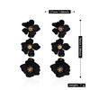 GUOXIAOMEI White Bohemian Daisy Flower Matte Floral Petal Drop Dangle