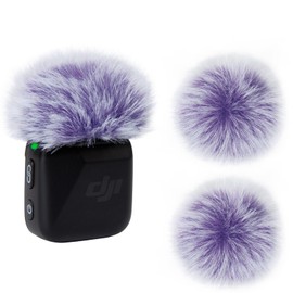 Windscreen for DJI Mic Mini, Microphone Furry Wind Muff, Mic Covers for DJI Mini Mic Effectively Reduces Wind Noise and Keeps Your Sound Clear by YOUSHARES(2-Packs,Purple)