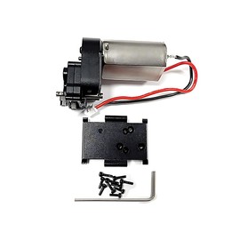 tieedhfu 180 Motor 51T Gear Box Transmission for HobbyPlus 1/18 CR18P Rock Van Performance Upgrade Power 180 Motor 51T Gear Box, Black