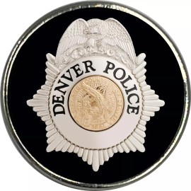 America's Front Line BFP-009 Denver Colorado Police Lapel Pin .75 inch