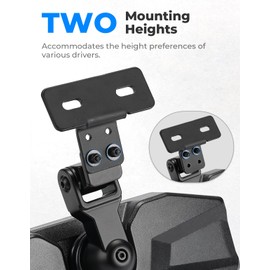 KEMIMOTO Rear view Mirror Compatible with CFMOTO UFORCE 1000/1000 XL/600 & Polaris Ranger 1000 XP 900 500 570 / Crew, Features Stable Top Mounting No Vibration, Multi-Angle Adjustment Accessories