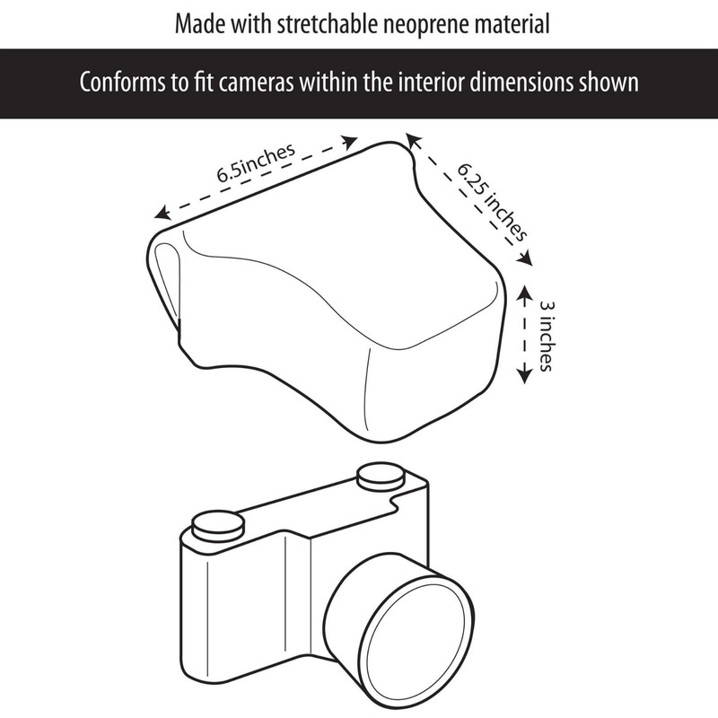 USA Gear Digital Camera DSLR Camera Bag Neoprene Protective Holster