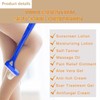 Lotion Applicator, Folding Handle with 3 Reusable Foam Rollers, Washable