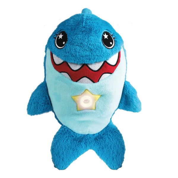 STAR BELLY Dream Lites Starbelly04 2 in 1 Night Light Cuddly Toy Martin the Shark Blue