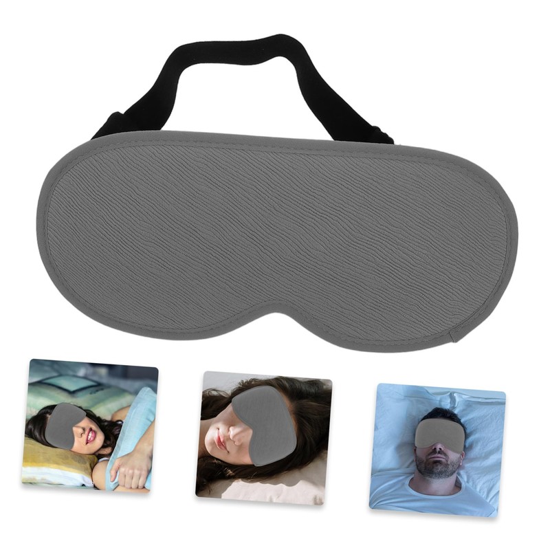 SAFIGLE Contoured Sleep Mask for Men Women Adjustable Blindfold with