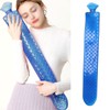 Bed Hot Water Bottle Super Large Transparent Dark Blue Sleeping
