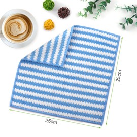 Vicloon Kitchen Cleaning Cloths, Pack of 6 Microfibre Cleaning Cloths, Ultra Absorbent, Reusable Cloths, Universal Cleaning Cloths for Kitchen, Bathroom, Car, 25 x 25 cm (Multi-Colour)