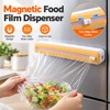 Magnetic Plastic Wrap Dispenser with Cutter for Kitchen Use –