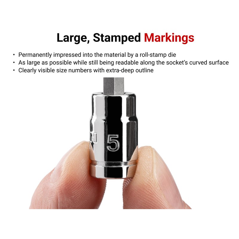 TEKTON 1/4 Inch Drive Long Hex Bit Socket Set with