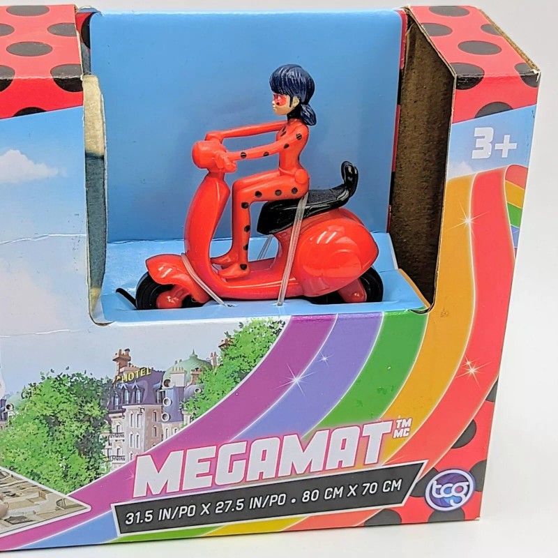 Megamat Miraculous Ladybug Marinette Scooter Megamat Play Mat Superhero Toy