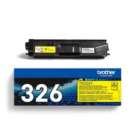 Brother TN-326Y Toner Cartridge, Yellow, Single Pack, High Yield, Includes 1 x Toner Cartridge, Brother Genuine Supplies