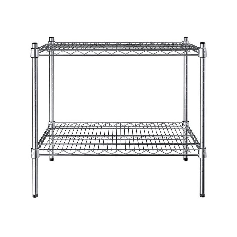 PRO&Family 18" x 30" NSF Chrome 2 Wire Shelf Kit