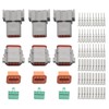 SanilParts 3 Sets 8 Pin Way DT Series Connector, DT04-8P