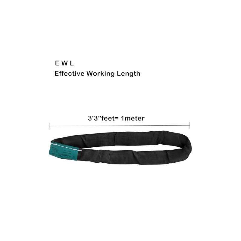 runner deer Black Spanset Round Slings for Aerial Hoop Rigging