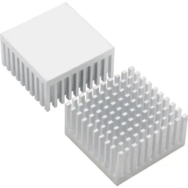 Audiofan Heatsink Aluminum Cooling Radiator Fin Set of 2, Approx. 1.5 x 1.5 x 0.8 inches (38 x 38 x 20 mm), Silver