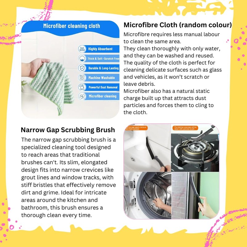 Ultimate Cleaning Bundle - Spunj Sponge, Damp Duster Sponge, Narrow