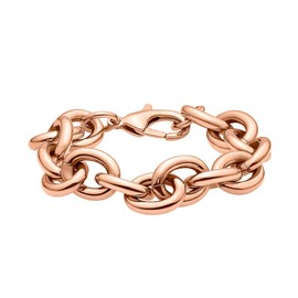Heideman Women's Curb Bracelet Made of Stainless Steel Silver, Gold or Rose Gold Colour-Polished with Lobster Clasp Skin-Friendly Stainless Steel Jewellery, Stainless Steel, Pearl