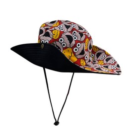 KGM Cool Cartoon face Print Festival Holiday Sun Bucket hat… (Boonie Brown)