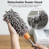 ElevaPulse Pack of 4 Long Telescopic Washable Flexible Dusters with