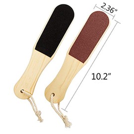 Keralooks Professional ® Aromalikes Pedicure Tools Double Sided Wooden Scrubber