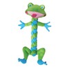KONG BraidZ Frog Dog Toy, Medium (Colors Vary)