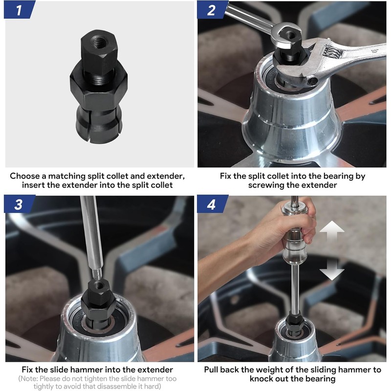 12pcs Blind Hole Bearing Puller Set Internal Bearing Extractor Puller