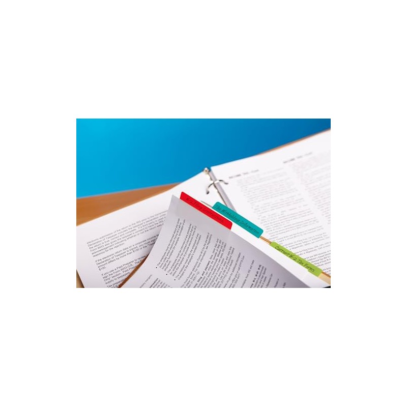 Post-it - Pestañas de 7.6 cm, Assorted Primary, 24 Tabs