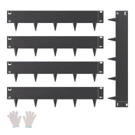 5-Packs Rust-Resistant 39x5in Steel Landscape Edging Border Black Garden Supplies Model D0100XUY9NWColor: Black Color, size: Size 39 x 5 inch